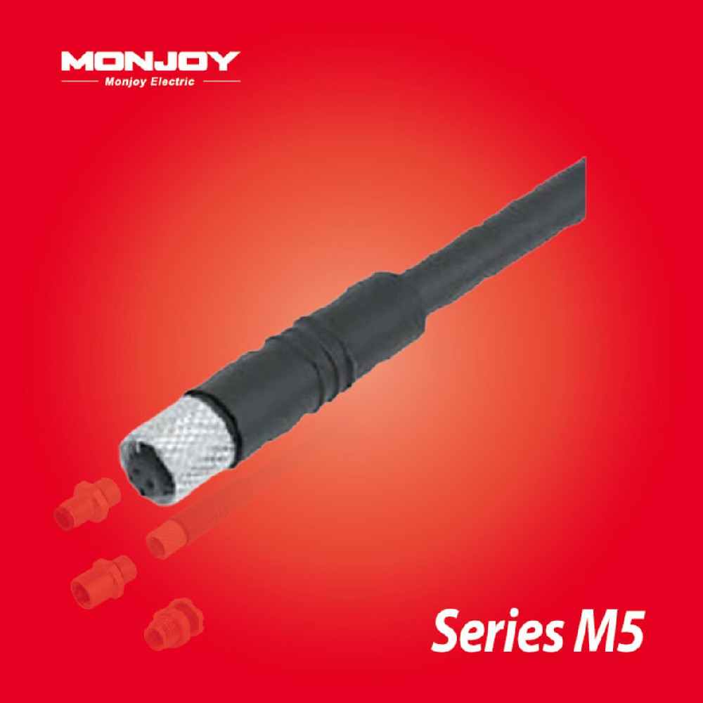 M5*0.5，直式，孔，澆鑄電纜連接器