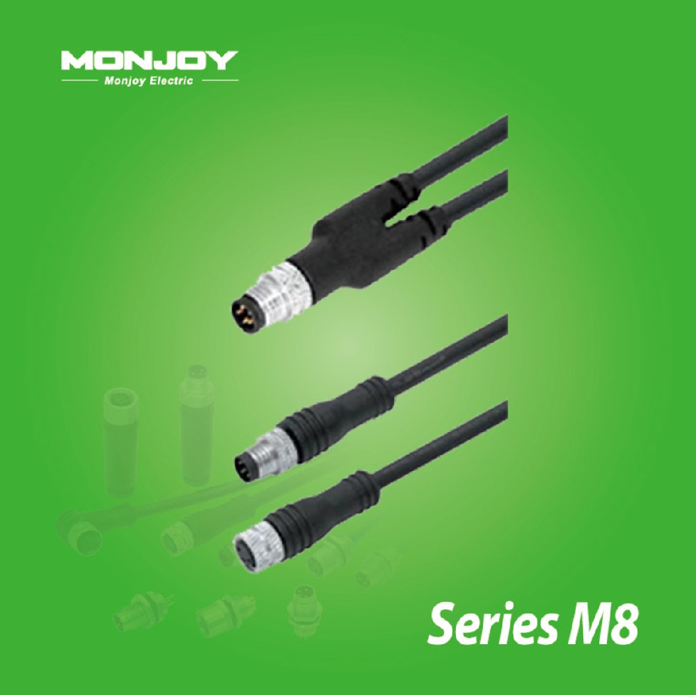 M8*1.0，直式，針-M8*1.0，直式， 針/孔，澆鑄連接器