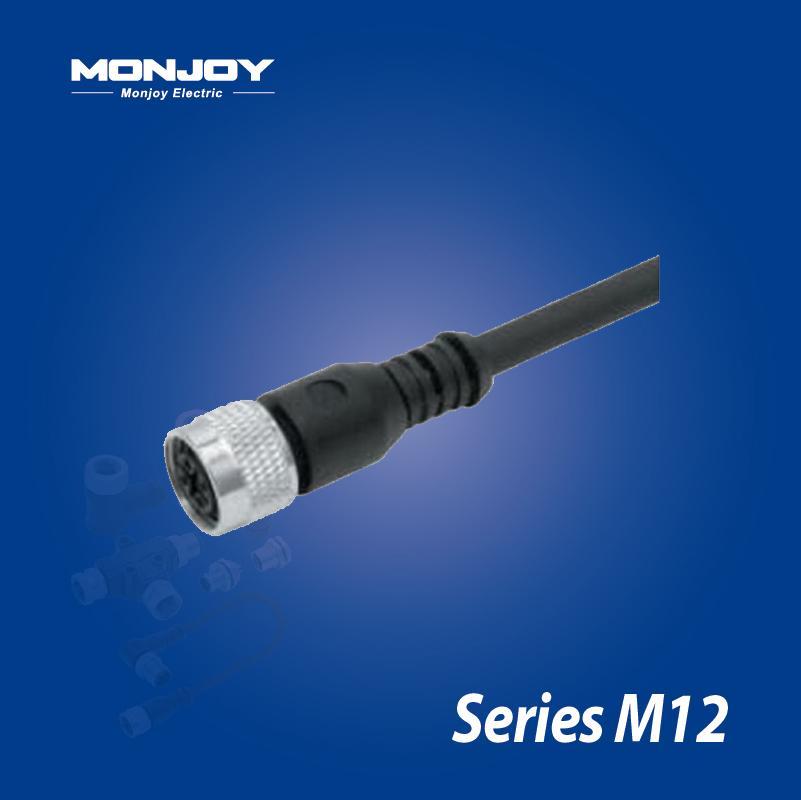 M12*1.0，D標準，直式，母， 澆鑄電纜連接器