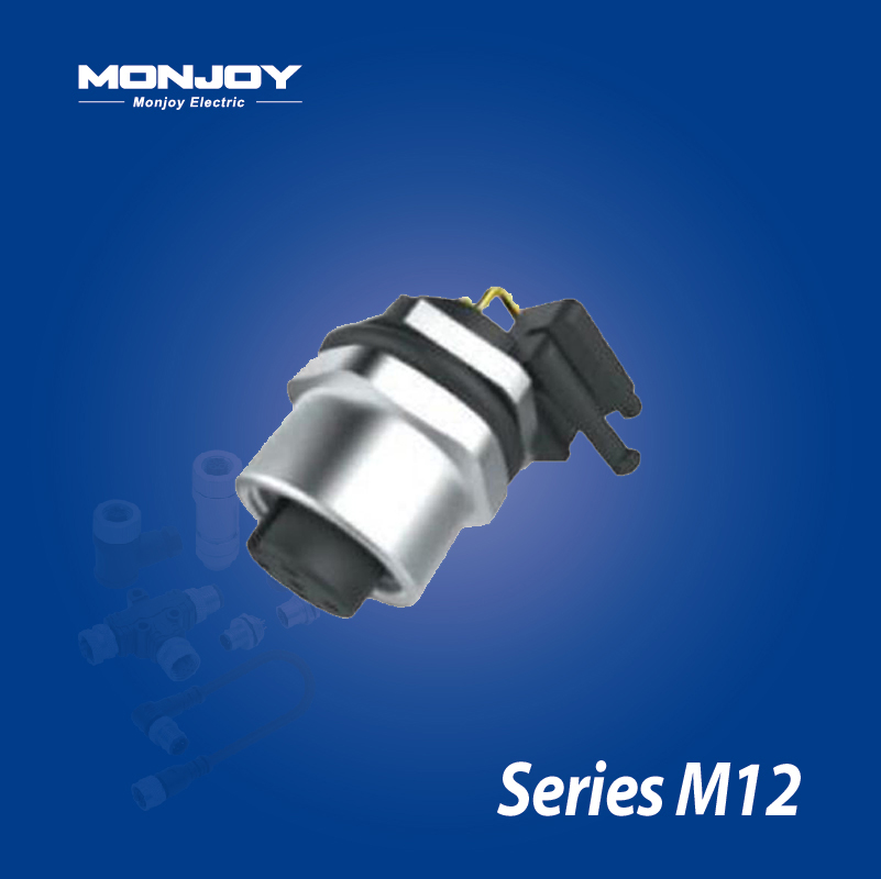 M12*1.0，A標準，彎式，孔， 浸焊，板前，底座