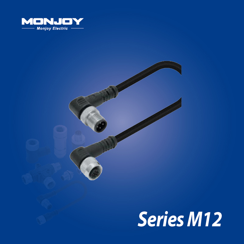 M12*1.0，A標(biāo)準(zhǔn)，彎式，針- M12*1.0，A標(biāo)準(zhǔn)，彎式，孔 澆鑄電纜連接器