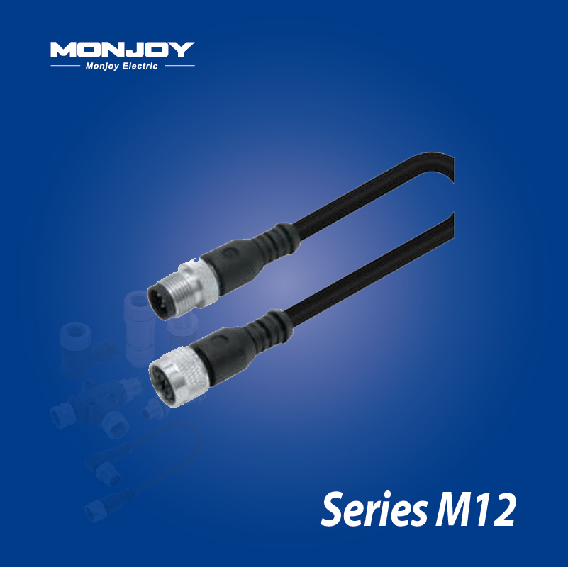 M12*1.0，A標(biāo)準(zhǔn)，直式，針- M12*1.0，A標(biāo)準(zhǔn)，直式，孔 澆鑄電纜連接器