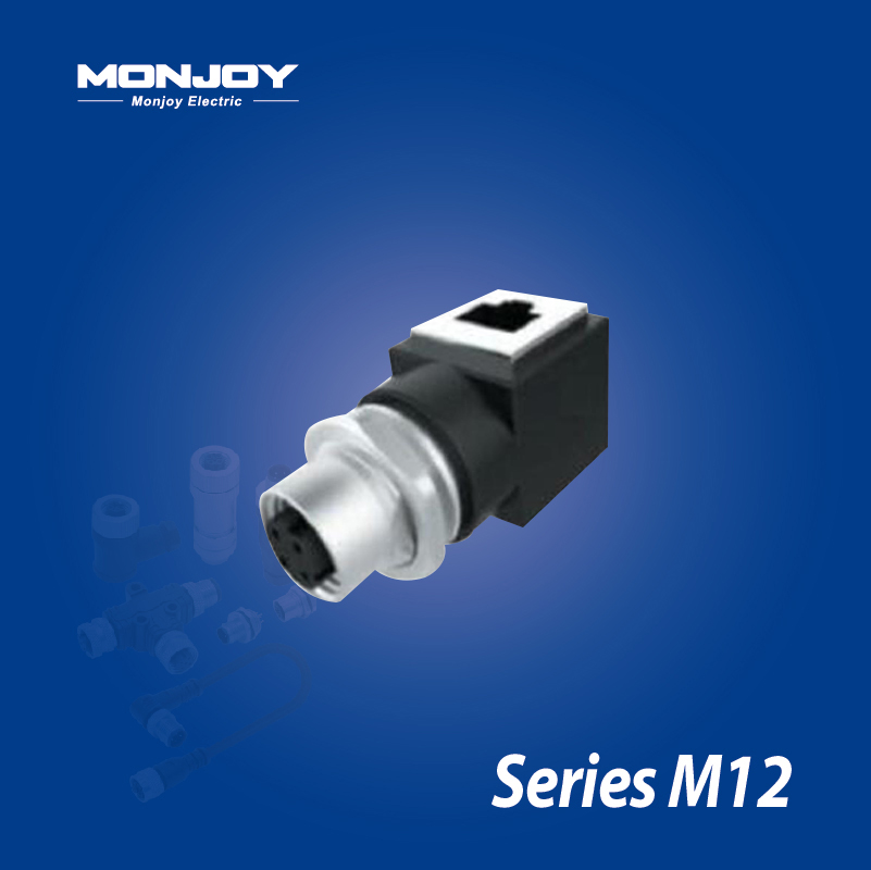 M12*1.0，D標(biāo)準(zhǔn)，孔-RJ45 轉(zhuǎn)換適配器